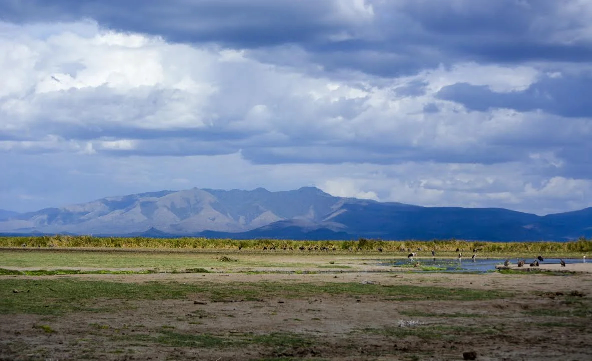 The Rift Valley escarpment above Lake Manyara
